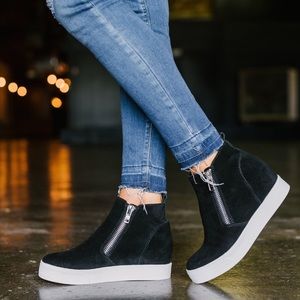 steve madden wedgie p black